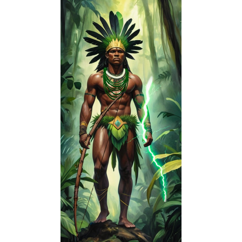 Adesivos Orixás Realista:oxóssi