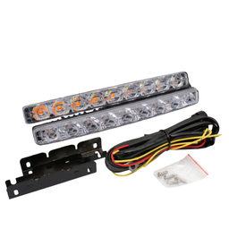 Par Barra Led Drl Luz Diurna Dual Color 9 Led's Branco Seta Distribuído FRC Magazine - 1