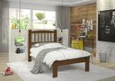 Ver imagem 1 de Cama de Solteiro de Madeira com Palitos Torneados Kasper - Imbuia