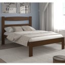 Ver imagem 1 de Cama de Casal de Madeira Reta Kasper - Imbuia