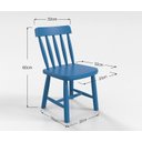 Ver imagem 3 de Conjunto Infantil Espanha Mesa com 4 Cadeiras - Azul