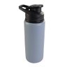 Garrafa Squeeze de Alumínio 600ml com Alça - Cinza - 1