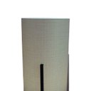 Ver imagem 4 de Abajur Tripé Madeira e Cúpula Tecido Textura Dourada Bivolt