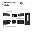 Ver imagem 4 de Armário de Cozinha Completa de Canto 445 Cm Suspenso Preto Nice Madesa 04