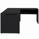 Ver imagem 5 de Mesa de Escritório Escrivaninha L 1,70m Pé Painel F5 Office Cor:preto