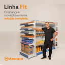 Ver mais imagens de Gondola Centro 137 Amapa Fit Kit 3 Metros 2 Ponta Branco Pe Az - Amapá