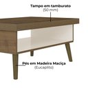 Ver imagem 5 de Mesa de Centro Sala 91 Cm Lucca 3840 Pinho Off White Arly
