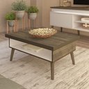 Ver imagem 7 de Mesa de Centro Sala 91 Cm Lucca 3840 Pinho Off White Arly