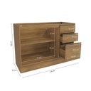 Ver imagem 5 de Balcão de Pia Celeste Kappesberg 100% Mdf 2 Portas 3 Gavetas Nogueira 120cm
