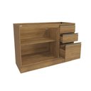 Ver imagem 3 de Balcão de Pia Celeste Kappesberg 100% Mdf 2 Portas 3 Gavetas Nogueira 120cm