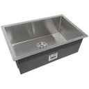 Ver imagem 2 de Cuba Quadrada Inox 304 Cozinha Pia Embutir Sobrepor Gourmet 70x40 Premium com Válvula - Ec045