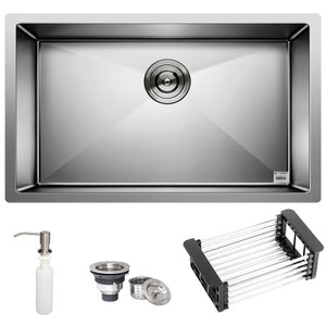 Cuba Quadrada Inox 304 Cozinha Pia Embutir Sobrepor Gourmet 70x40 Premium com Acessórios - Ec245
