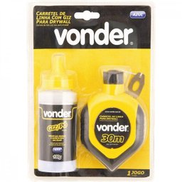 Linha com giz azul para drywall Vonder - 2