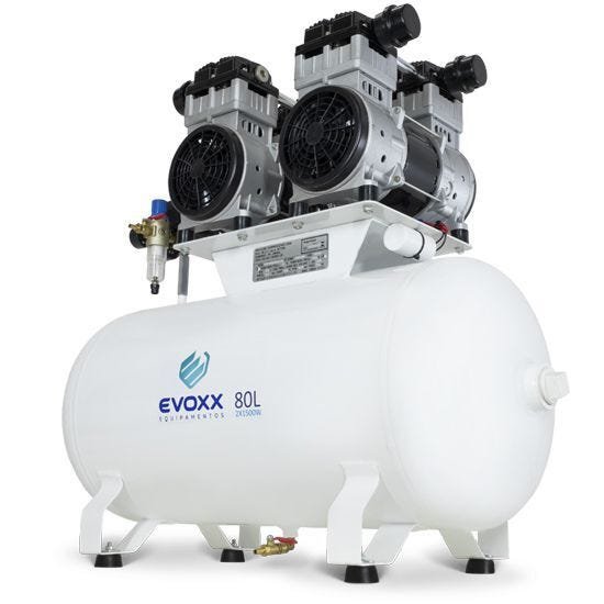 Compressor de Ar Odontológico Evoxx - 80 L 4,0 HP