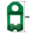 Ver imagem 3 de Cunha Plástica Preta para Aplicação em Assentamento Pisos Azulejos 50 Un + Nivelador para Piso Verde