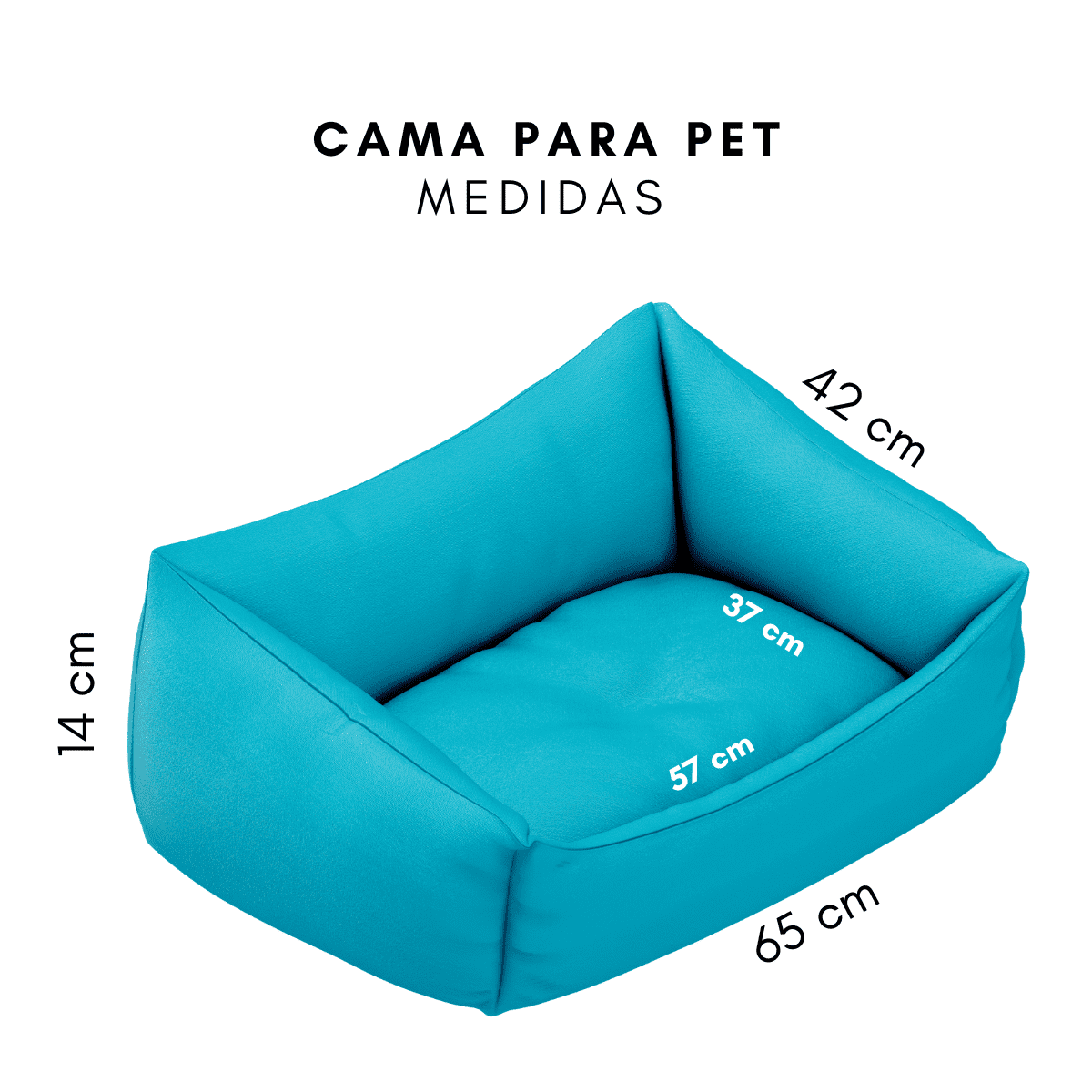 Kit Pet Com Cama Cachorro Gato M 57X37 Não Atrapalhe O Sono - 4