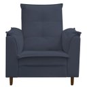 Ver imagem 1 de Poltrona de Amamentação com Puff Isabella Bellamado:azul Marinho