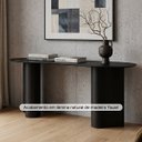Ver imagem 3 de Aparador em Lâmina de Madeira Tauari com Design Orgânico Wave Oona Design Preto
