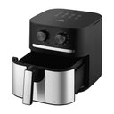 Ver imagem 2 de Fritadeira Air Fryer Midea Cyclone Preto e Inox 5,5l 110v Fm55s1