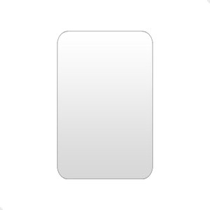 Espelho Decorativo Retangular Orgânico Lapidado 55x75cm Moderno Grande de Parede com Suporte