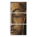 Ver imagem 1 de Quadro Composição Buda Vertical no Chassi 3x 45x30cm