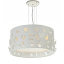 Ver imagem 1 de LUSTRE INFANTIL PENDENTE BORBOLETAS DUPLO - CRÚ 30X16