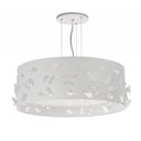 Ver imagem 1 de LUSTRE INFANTIL PENDENTE BORBOLETAS DUPLO -BRANCO 40X16