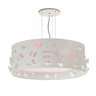 LUSTRE INFANTIL PENDENTE BORBOLETAS DUPLO -ROSA 40X16 - 1