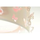 Ver imagem 2 de LUSTRE INFANTIL PENDENTE BORBOLETAS DUPLO -ROSA 40X16