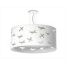 LUSTRE INFANTIL PENDENTE AVIÕES DUPLO - CINZA 40X16 - 1