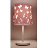 Abajur Infantil Borboletas Duplo -Base Branca 20x41 - Rosa - 2