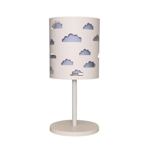 Abajur Nuvens Duplo Azul Bebê-Base Br 20x41