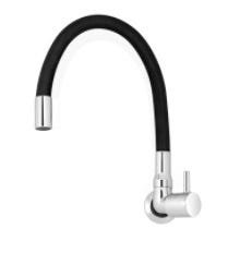 Torneira Gourmet Preta de Parede - 4496 C-59 - Pérola - Kelly metais - 1