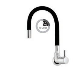 Torneira Gourmet Preta de Parede - 4496 C-59 - Pérola - Kelly metais - 2