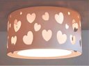 Ver imagem 2 de LUMINÁRIA INFANTIL PLAFON CORAÇÕES DUPLO - ROSA 30X16