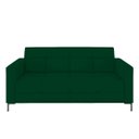Ver imagem 5 de Sofá Living Decorativo Houston 2 Lugares 180cm Pés em Metal Veludo Verde G33 - Gran Belo
