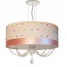 Lustre Infantil Pendente Pérolas Coloridas 50X15 Crú - 1