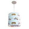 Lustre Infantil Pendente Recorte Carrinhos 25x25 Cáqui - 1