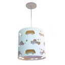Ver imagem 1 de Lustre Infantil Pendente Recorte Carrinhos 25x25 Cáqui