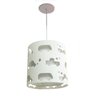 Lustre Infantil Pendente Recorte Carrinhos 25x25 Branco - 1