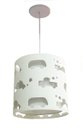 Ver imagem 1 de Lustre Infantil Pendente Recorte Carrinhos 25x25 Branco