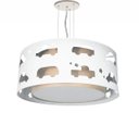 Ver imagem 1 de Lustre Infantil Pendente Recorte Carrinhos -40x16 Cáqui