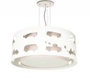 Ver imagem 1 de Lustre Infantil Pendente Recorte Carrinhos -40x16 Branco