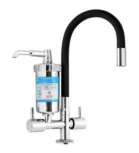 Torneira Gourmet Preta de Mesa com filtro - 4474 C-59 - Pérola - Kelly metais - 1