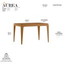Ver imagem 2 de Mesa de Jantar Aurea 120x80 cm Ype - New Ceval
