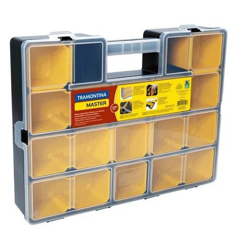 Maleta Organizadora Plástica 17" com Módulos organizadores e divisórias - Tramontina