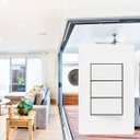 Ver imagem 6 de 3 Interruptores Paralelos 4x2 10a Br Infiniti Margirius Cor:branco