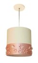 Ver imagem 1 de Lustre Infantil Pendente Faixa flores e Borboletas - Crú 25x25