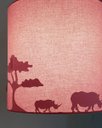 Ver imagem 4 de Lustre Infantil Pendente Safári 25x25 Rosa