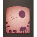 Ver imagem 2 de Lustre Infantil Pendente Safári 25x25 Rosa